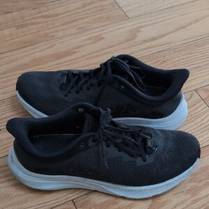 Hoka Men's Black and White Athletic Shoes